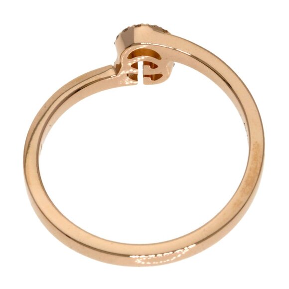 GUCCI 18k Rose Gold Diamond Ring - Picture 4 of 10